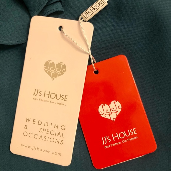 NEW Sheath / Column V-Neck Floor-Length Formal Dress w/ Ruffles - Picture 14 of 14